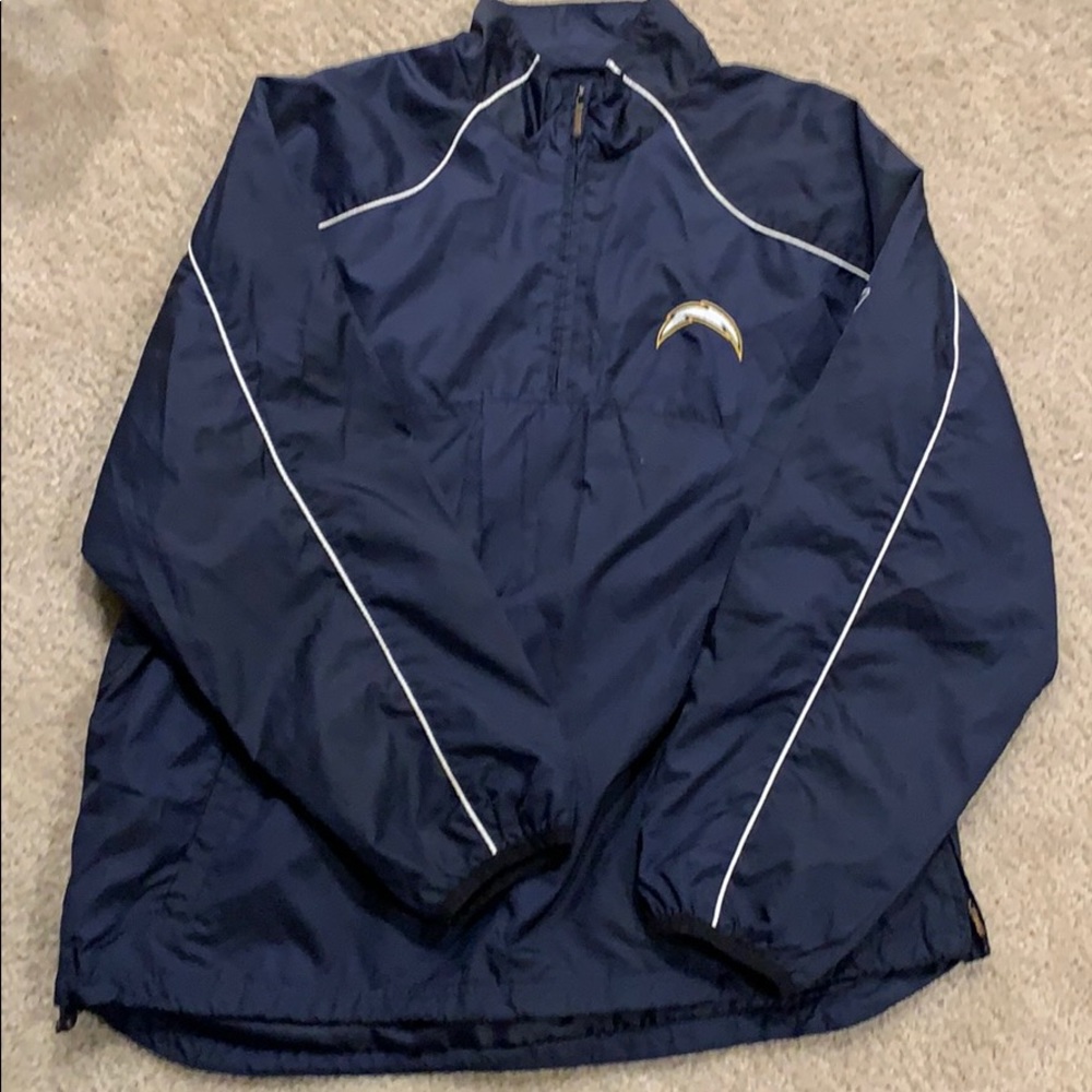 Men's NFL Half Zip Chargers Windbreaker
